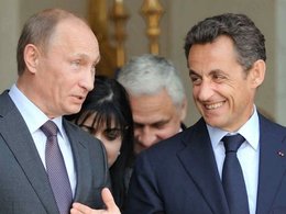 Владимир Путин и Николя Саркози