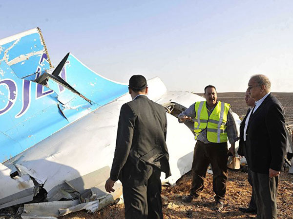Крушение российского авиалайнера в Египте