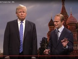 Кадр скетча NBC с Путиным и Трампом