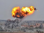 Бомбовый удар по городу Ракка
