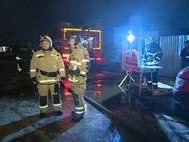 Пожар в доме культуры в Москве