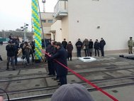 Запуск поезда из украинского Ильичевска по «Шелковому пути»