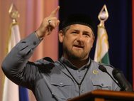 Рамзан Кадыров на трибуне