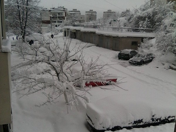 Снегопад в Болгарии