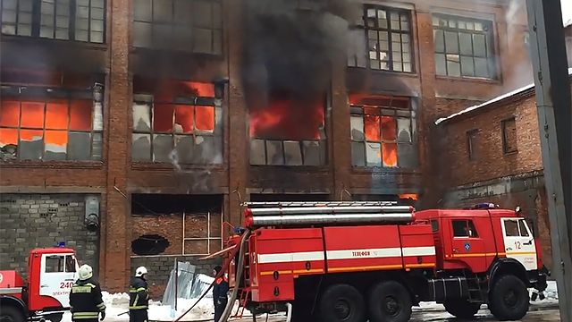 Пожар на складе в Ногинске