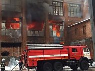 Пожар на складе в Ногинске