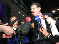 Салим Муслет на переговорах в Женеве
