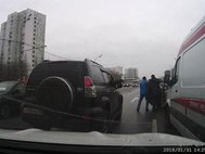 Инцидент с такси и скорой в Москве