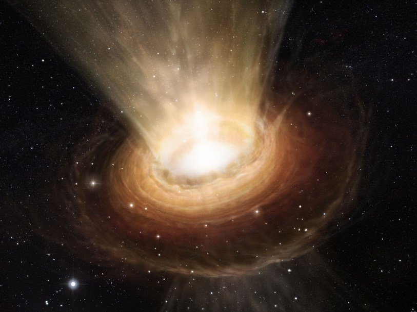 Черная дыра в центре галактики NGC 3783