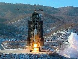 Запуск ракеты в северной Корее