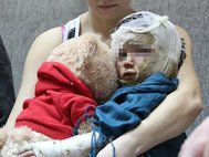 Ребенок, пострадавший от действий коллектора в Ульяновске.