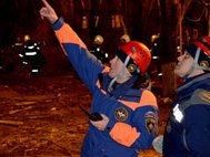 Поисково-спасательные работы на месте взрыва в Ярославле 16 февраля 2016 года