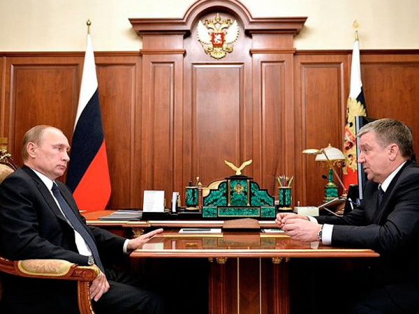 Владимир Путин и Александр Худилайнен