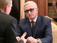 Александр Шохин на встрече с Владимиром Путиным.