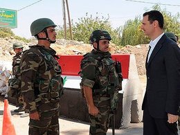 Башар Асад прибыл в военную часть
