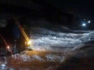 Сход лавины в Мурманской области