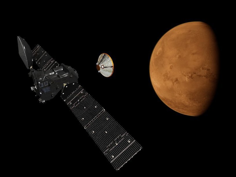 Trace Gas Orbiter и модуль Schiaparelli