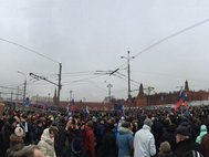 Акция памяти Бориса Немцова в Москве