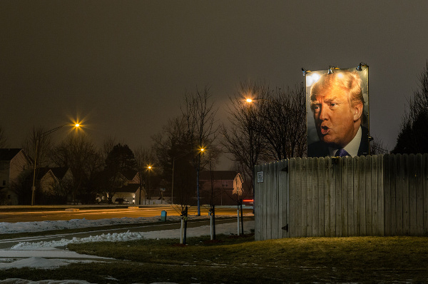 Портрет кандидата Дональда Трампа в штате Айова