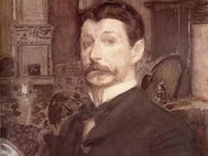 Михаил Врубель. Автопортрет с жемчужной раковиной (фрагмент). 1905 год