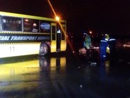 На месте крушения самолета в Ростове-на-Дону