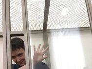 Надежда Савченко во время вынесения приговора