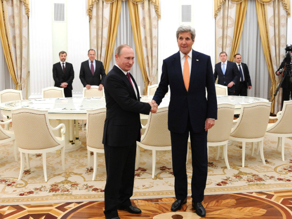 Встреча Владимира Путина и Джона Керри