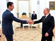 Встреча Владимира Путина и Башара Асада. 