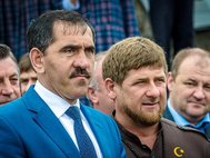 Главы Ингушетии и Чечни Юнус-Бек Евкуров и Рамзан Кадыров