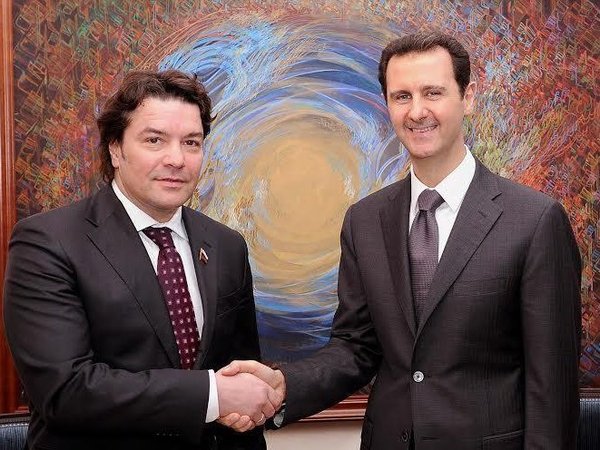 Александр Ющенко и Башар Асад
