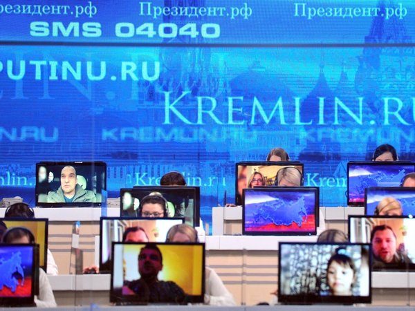 Работа колл-центра «Прямой линии с Владимиром Путиным». 16 апреля 2015 года