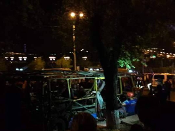 Взрыв автобуса в Ереване