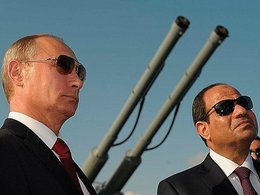 Президент России Владимир Путин  и президент Египта Абдул Фаттах ас-Сиси