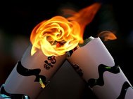 Зажжение факелов Олимпиады в Рио-де-Жанейро