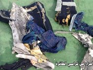 Обломки самолета EgyptAir