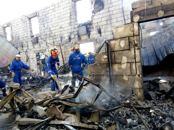 Пожар в доме престарелых под Киевом