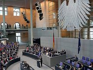 Заседание бундестага, Берлин, Германия.