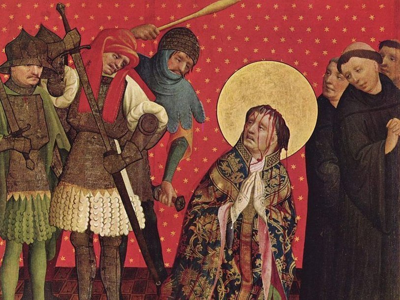 «Смерть Томаса Бекета» (Мастер Франке (1424 год), Гамбург)