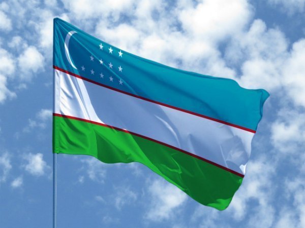 Узбекский флаг фото