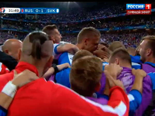 Матч Евро 2016 Россия - Словакия
