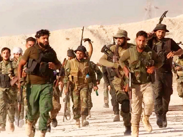 Боевики "Новой Сирийская Армии" зашедшие с территории Турции