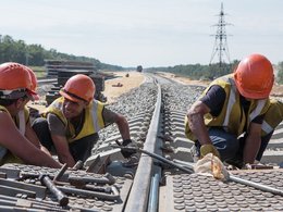 Строительство железной дороги через Керченский пролив. 2015 год