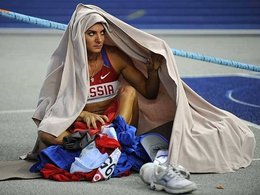 Елена Исинбаева на соревнованиях