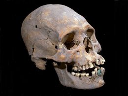 Найденный в Теотиуакане череп женщины