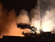Старт ракеты «Союз-У» с ТГК «Прогресс МС-03» 