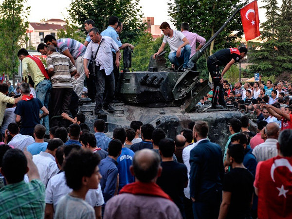 Попытка госпереворота в Турции.