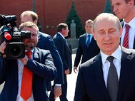 В.Путин на Красной площади