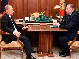 Владимир Путин и Николай Цуканов