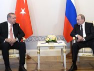 Путин и Эрдоган на переговорах