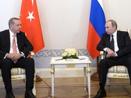Путин и Эрдоган на переговорах